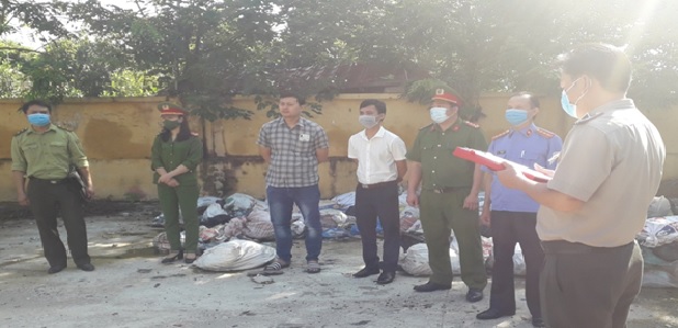 Viện KSND tỉnh Hưng Yên thực hiện giám sát  việc tiêu hủy vật chứng