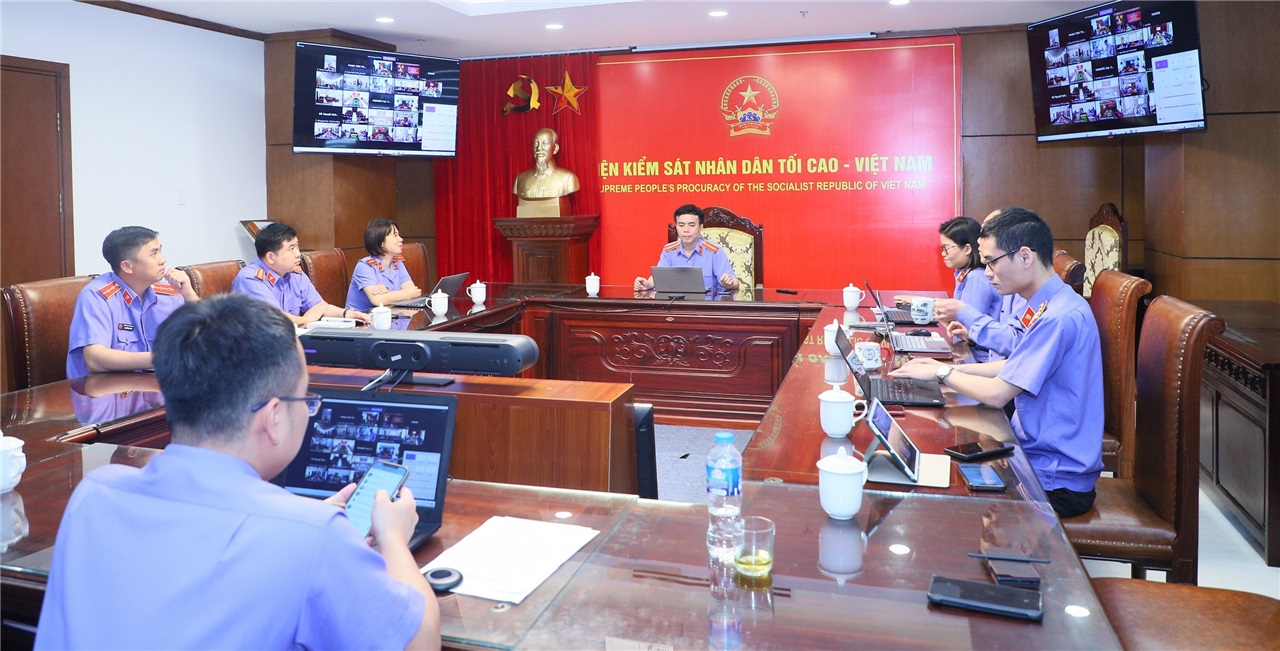 Hội nghị trực tuyến giao ban công tác Quý I/2024 của cán bộ chuyên trách công nghệ thông tin ngành Kiểm sát nhân dân