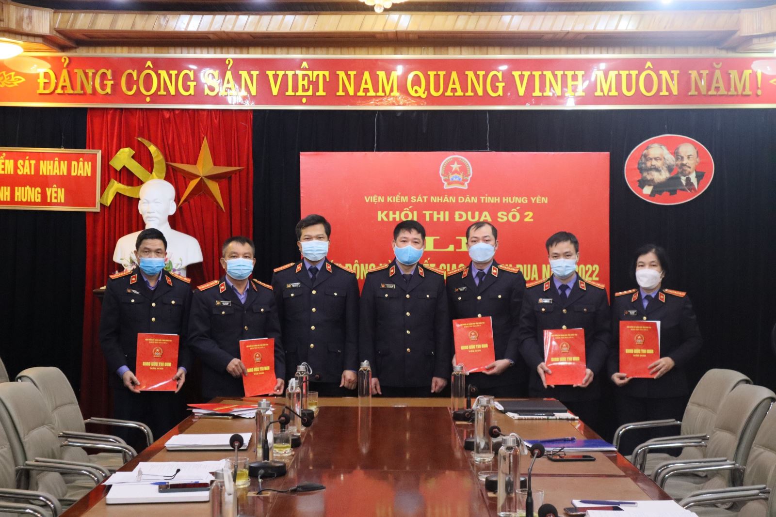 Hội nghị phát động và ký kết Giao ước thi đua năm 2022 của khối Thi đua số 2  - Viện KSND tỉnh Hưng Yên