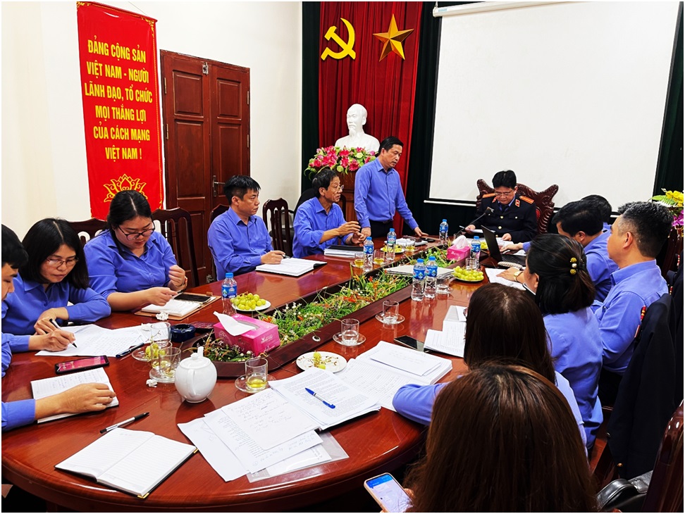 VKSND tỉnh Hưng Yên kiểm tra việc triển khai thực hiện Chỉ thị 01/CT-VKSTC ngày 18/12/2023 của Viện trưởng Viện KSND tối cao tại Viện KSND thị xã Mỹ Hào