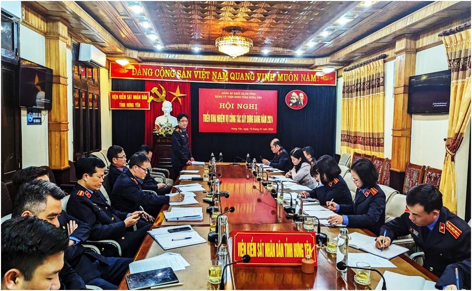 Đảng ủy Viện kiểm sát nhân dân tỉnh Hưng Yên tăng cường lãnh đạo, chỉ đạo các Chi bộ trực thuộc, các tổ chức đoàn thể và cán bộ