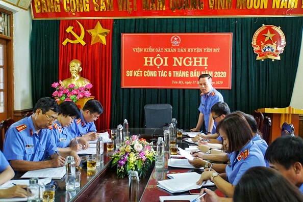 VKSND huyện Yên Mỹ triển khai thực hiện  tốt kế hoạch công tác trong 6 tháng đầu năm