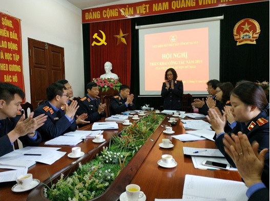 Viện kiểm sát nhân dân huyện Mỹ Hào  tổ chức Hội nghị triển khai công tác năm 2019