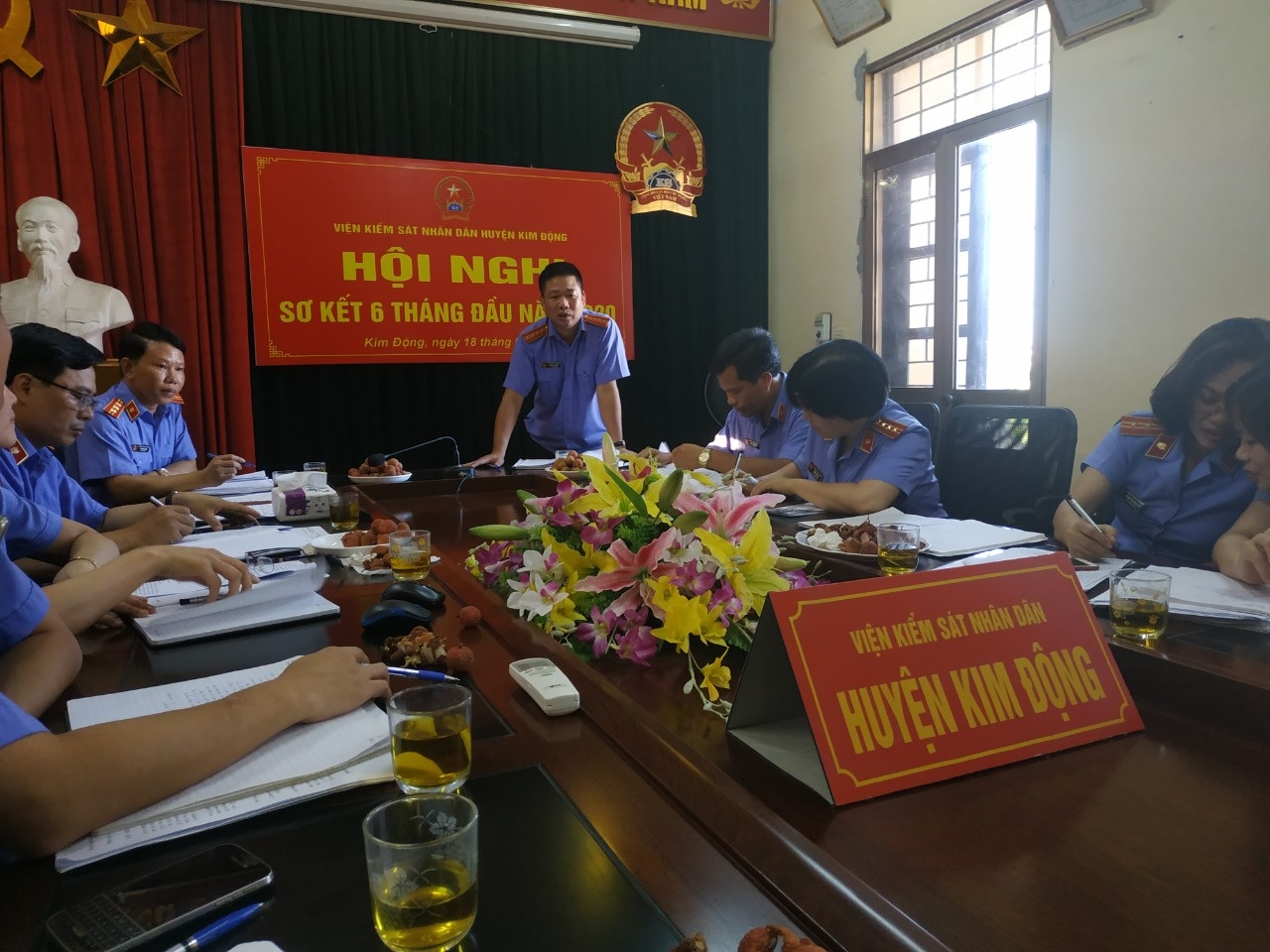 Viện kiểm sát nhân dân huyện Kim Động  Tổ chức hội nghị sơ kết công tác 6 tháng đầu năm 2020