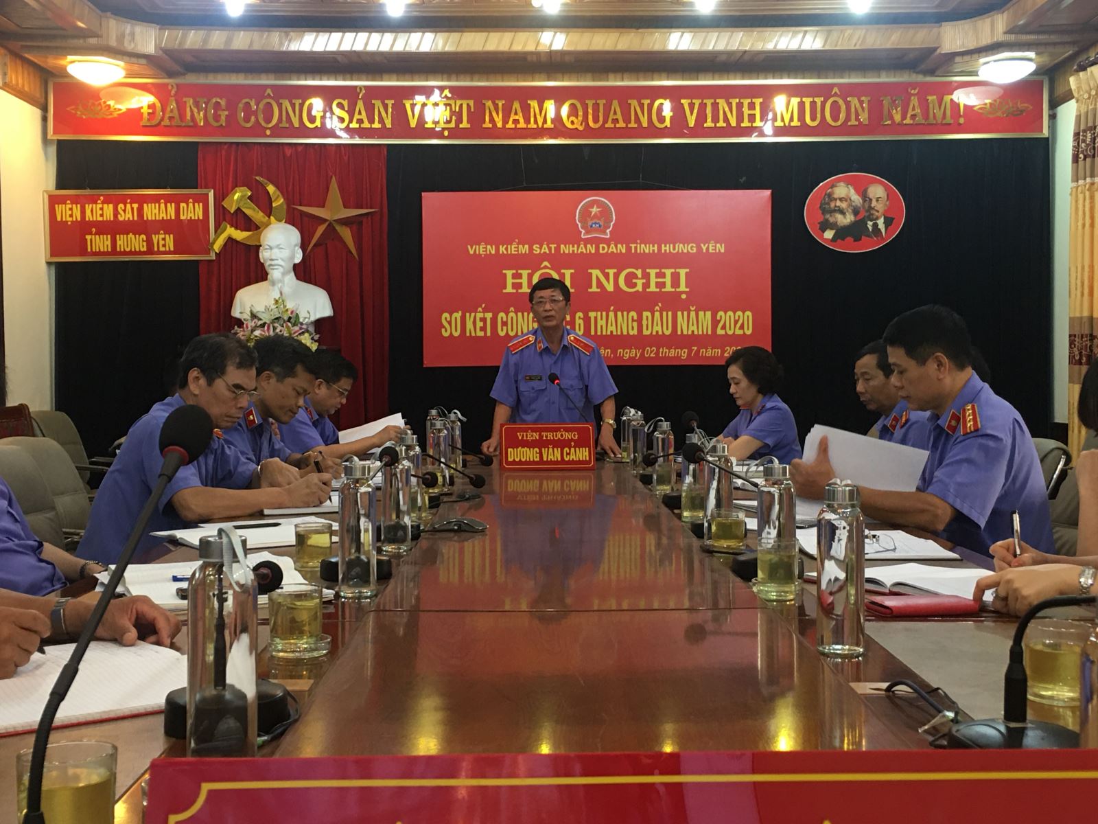 Ngày 02/7/2020 Viện Kiểm sát nhân dân tỉnh Hưng Yên  Tổ chức Hội nghị sơ kết công tác 06 tháng đầu năm 2020